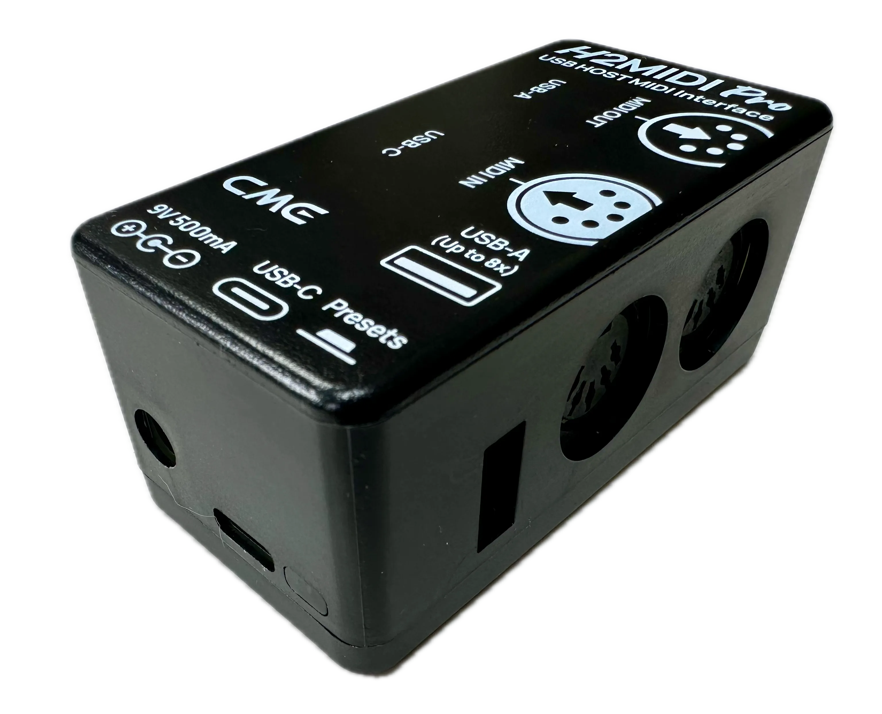 CME H2MIDI Pro compact MIDI hub for transforming MIDI Program Change to Control Change messages